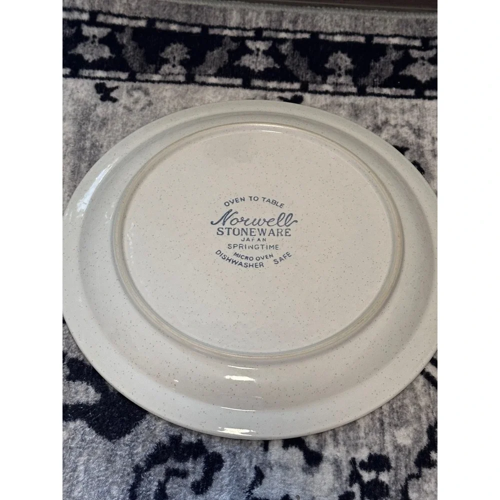 Norwell Stoneware Springtime Dinner Plate Japan 10.5